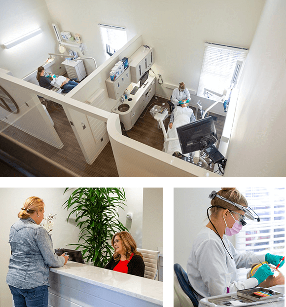 Three image with Schulman Dentistry